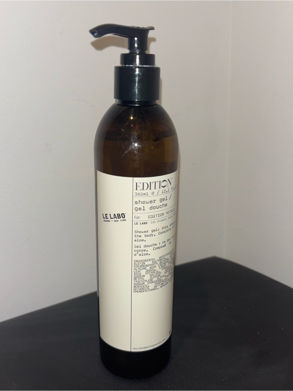 Le Labo Edition Hotel Shower Gel- DISCONTINUED 12oz size